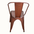 OEM großhandel billig volleisen metall hoch zurück stuhl bar stuhl braun antik finish ereignisse stuhl zum verkauf